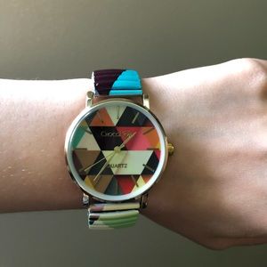 chocomoon geometric ladies watch vintage style